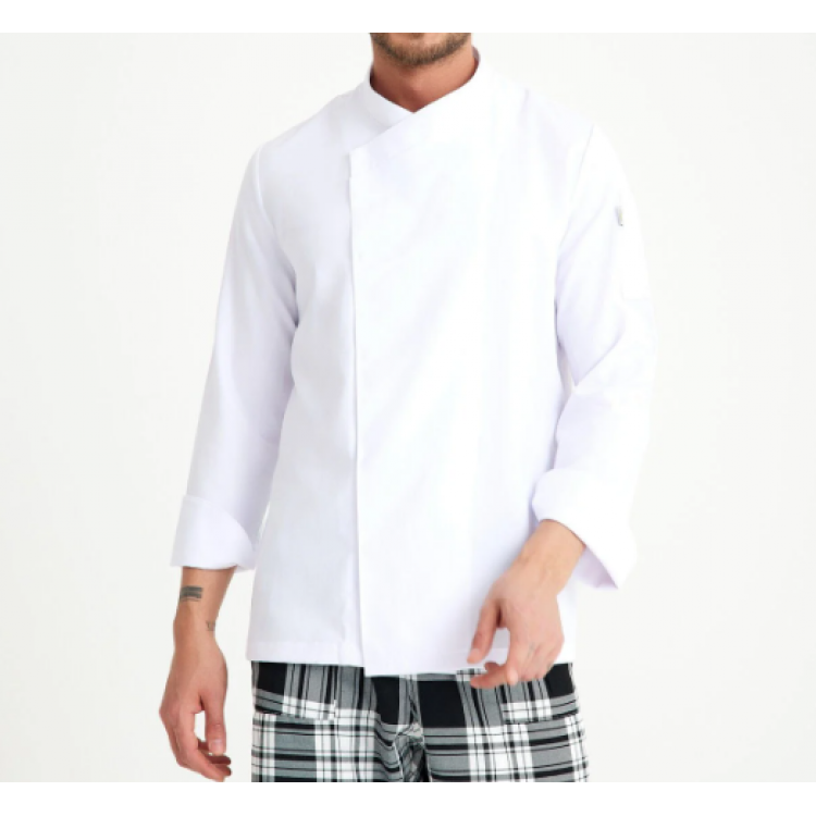 Uzun Yaka Aşçı Ceketi Beyaz Unisex