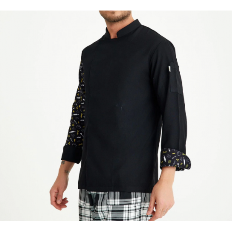 Desenli Aşçı Ceketi