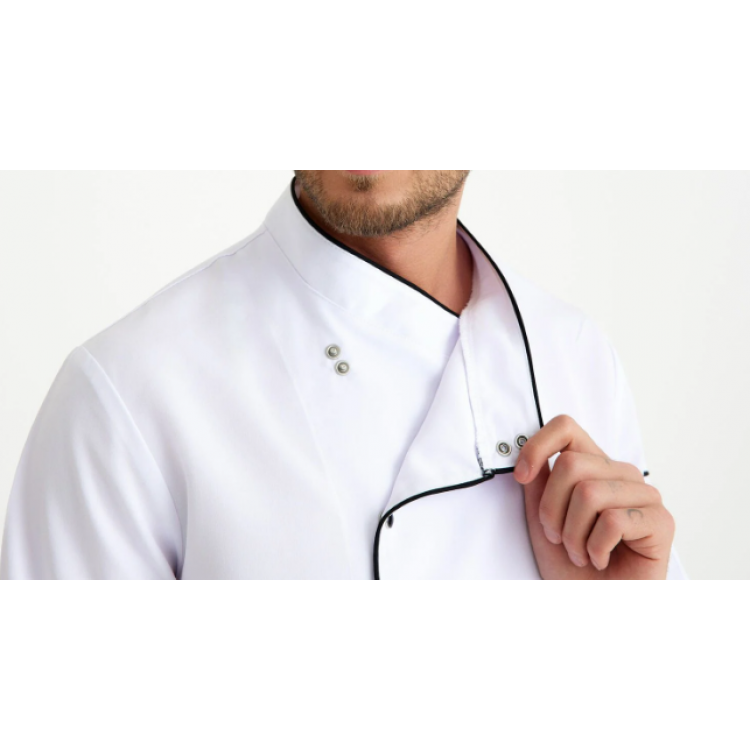 Siyah Biyeli Aşçı Ceketi