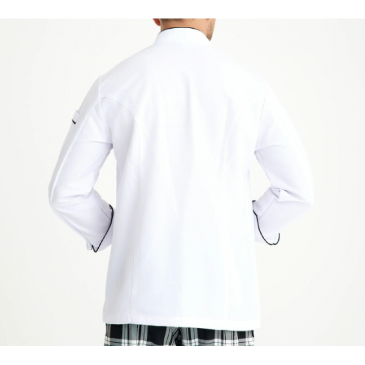 Siyah Biyeli Aşçı Ceketi