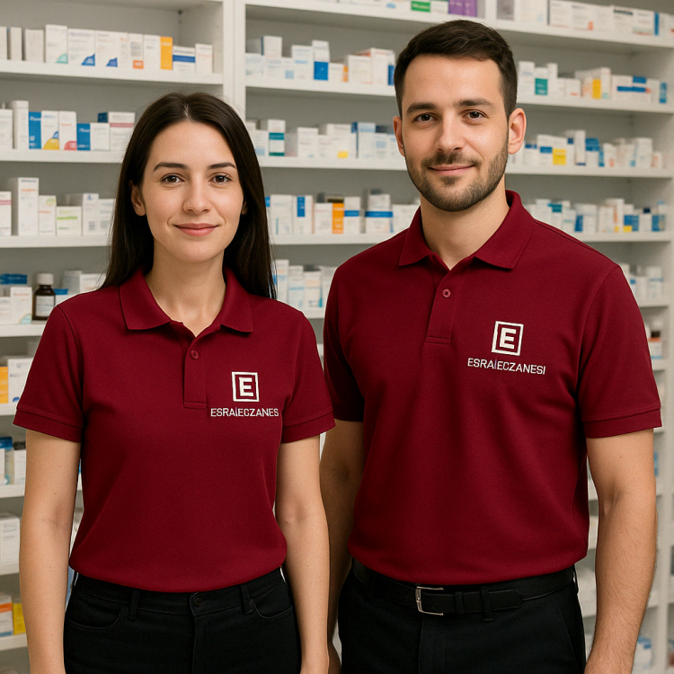 Eczacı T-shirt Bordo Unisex