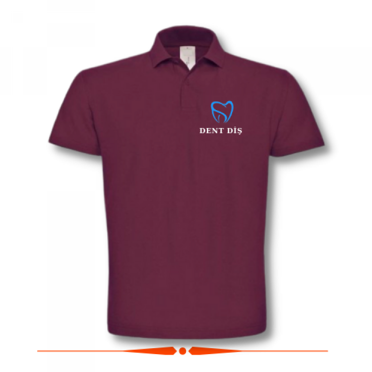 Diş Dent T-shirt Bordo