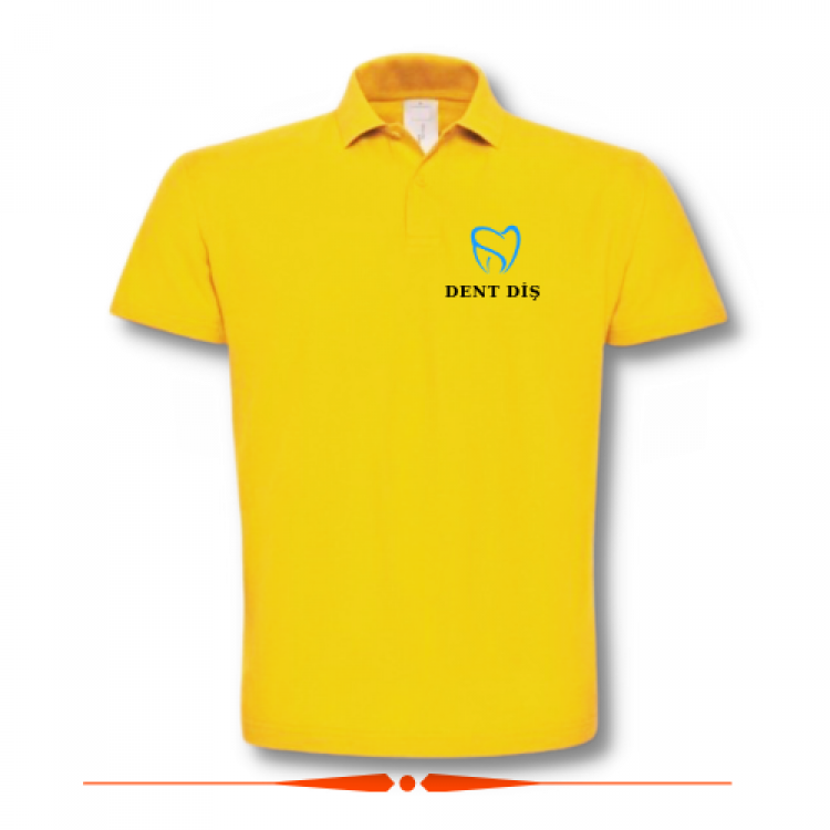 Diş Dent T-shirt Sarı