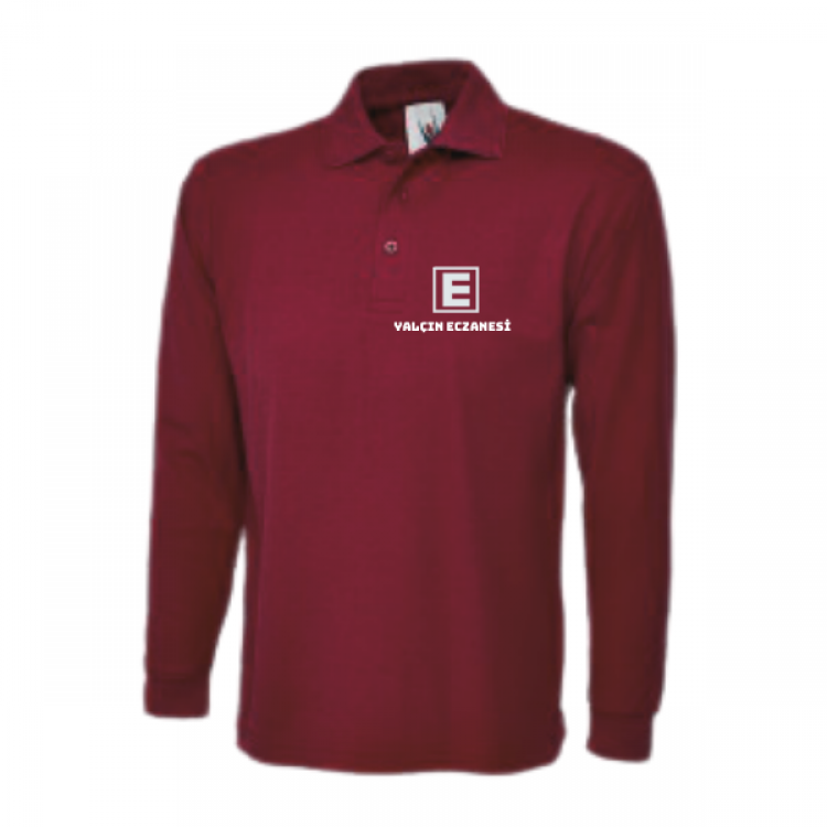 Eczacı Uzun Kol T-shirt Bordo Unisex