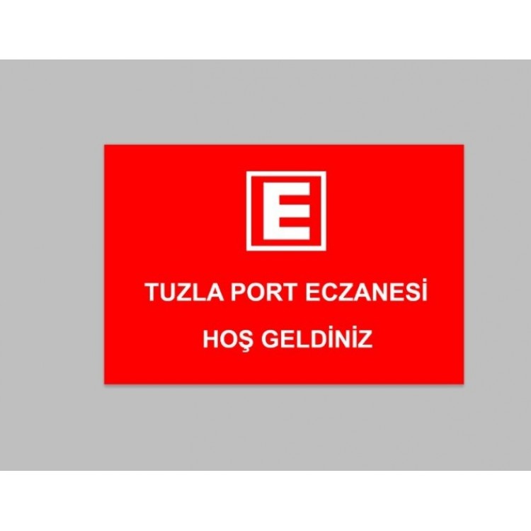 E Logolu Eczane İsimli Paspas PS03 E Logolu Eczane İsimli Paspas PS03
