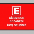 E Logolu Eczane İsimli Paspas PS01