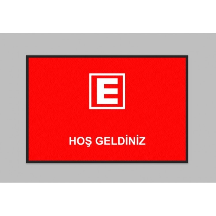 E Logolu Eczane İsimli Paspas PS03 E Logolu Eczane İsimli Paspas PS03