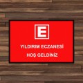 E Logolu Eczane İsimli Paspas PS03 E Logolu Eczane İsimli Paspas PS03