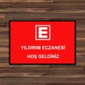 E Logolu Eczane İsimli Paspas PS01