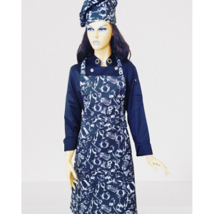 Desenli Önlük ve Mantar Kep Unisex