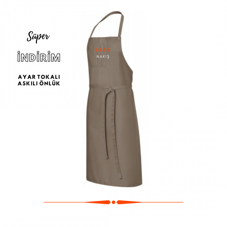 Askılı Önlük Kahve ASC06