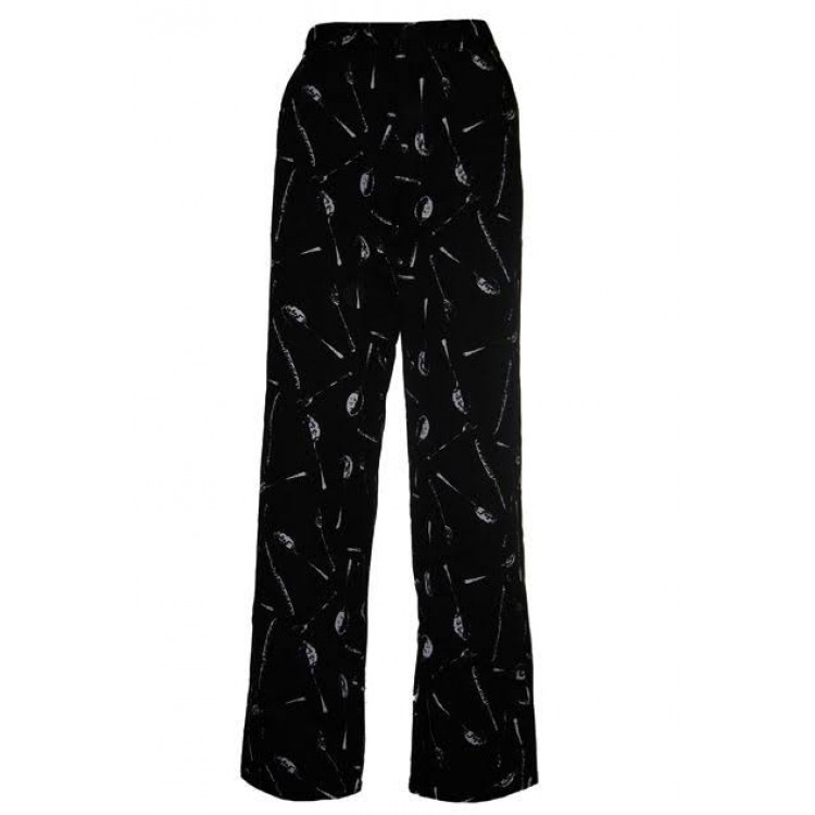 Kaşık Desenli Aşçı Pantolonu Unisex