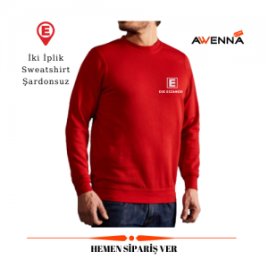 Eczacı Kırmızı Sweatshirt Unisex