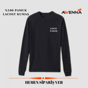 Bisiklet Yaka Uzun Kollu Tişört Siyah Bisiklet Yaka Uzun Kollu Tişört Siyah