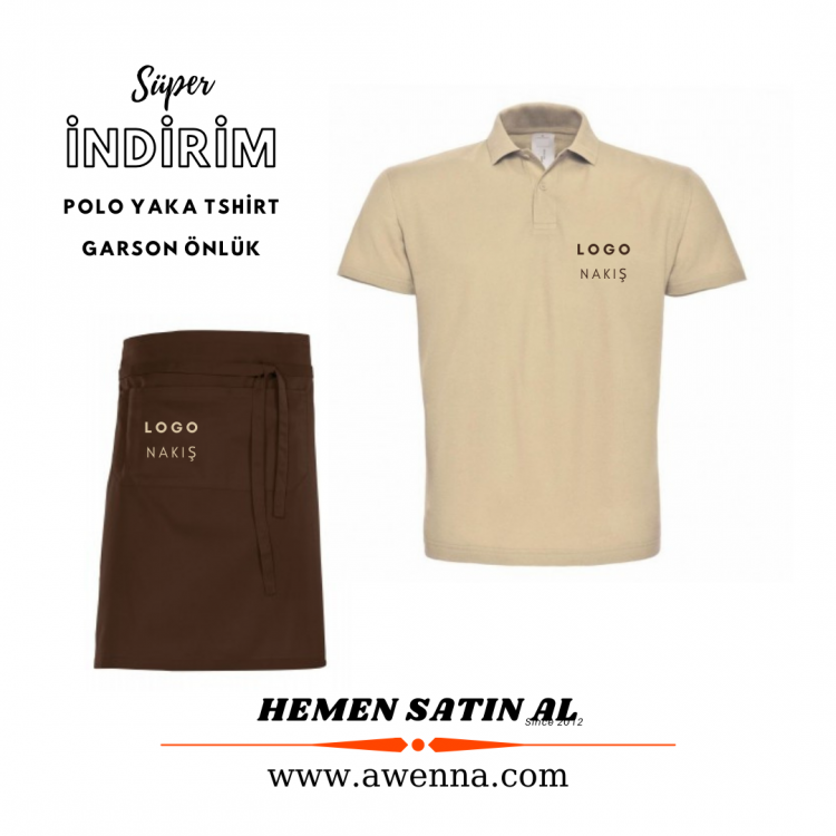 Garson T-shirt ve Önlük GRS20 Garson T-shirt ve Önlük GRS20