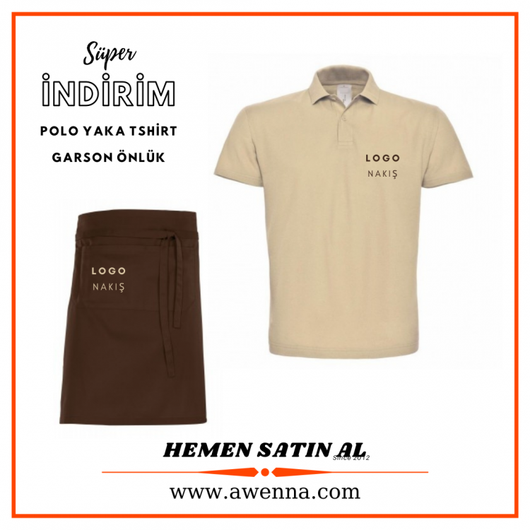 Garson T-shirt ve Önlük GRS20 Garson T-shirt ve Önlük GRS20