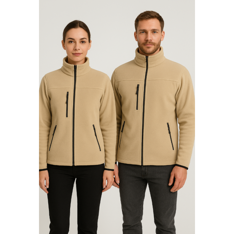 Fermuarlı Polar Bejl Unisex Fermuarlı Polar Bejl Unisex